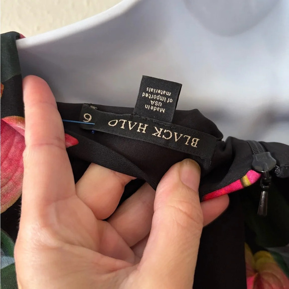 Black Halo Sheeth Dress - Size 6‎ - Picture 3 of 4